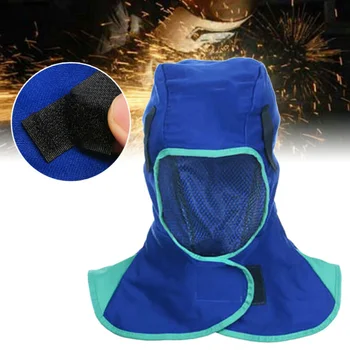 

Welding Hood Welding Cap Hats Fire Flame Retardant Hood Helmets Fireproof Washable Neck Protection For Welder Safety Cover