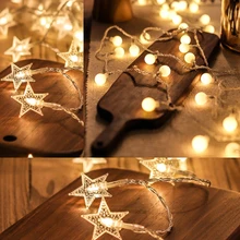 indoor outdoors Coloured LED lamp Ball lamp Star lamp string Babysbreath party festival transparent Lamp string Decorative lamp