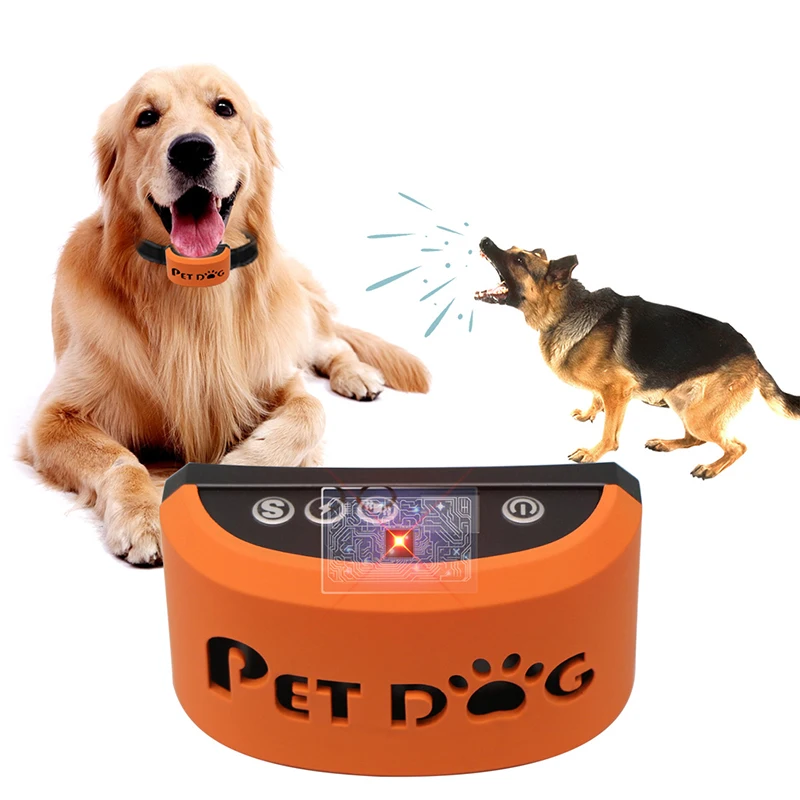 Intelligent LED display ultrasonic barking arrestor training dog electric shock anti barking