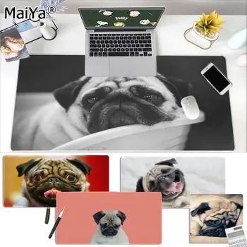 

Maiya Hot Sales Animal Cute Pug Dog Gamer Speed Mice Retail Small Rubber Mousepad Free Shipping Large Mouse Pad Keyboards Mat