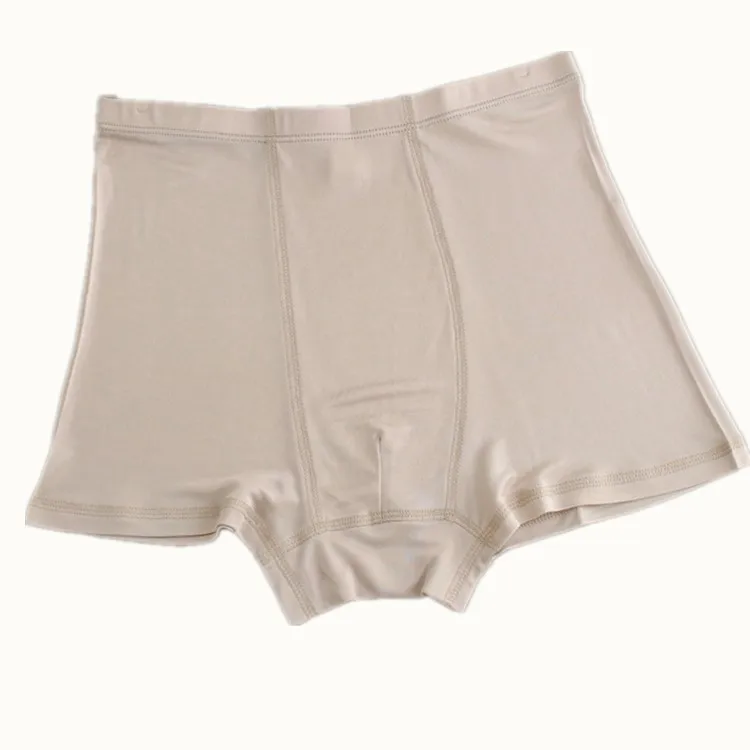 Silk Men's Underwear Boxers Medium Waist Sexy Boxers Silk Comfortable Breathable Plus-sized Boxer Shorts