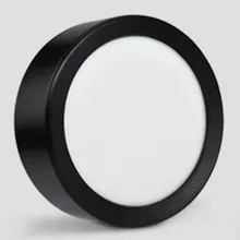 

LED Mounted Cartridge Lamp Circular Ceiling Lamp Free Hole Bedroom Light Aluminum Three Light Color Ceiling Lamp