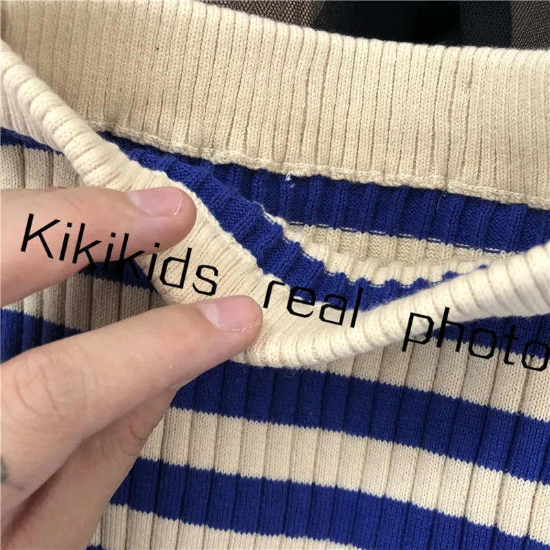 BC/детские вязаные шаровары, милые полосатые шорты для маленьких мальчиков и девочек, корейский модный фирменный дизайн, шаровары для малышей