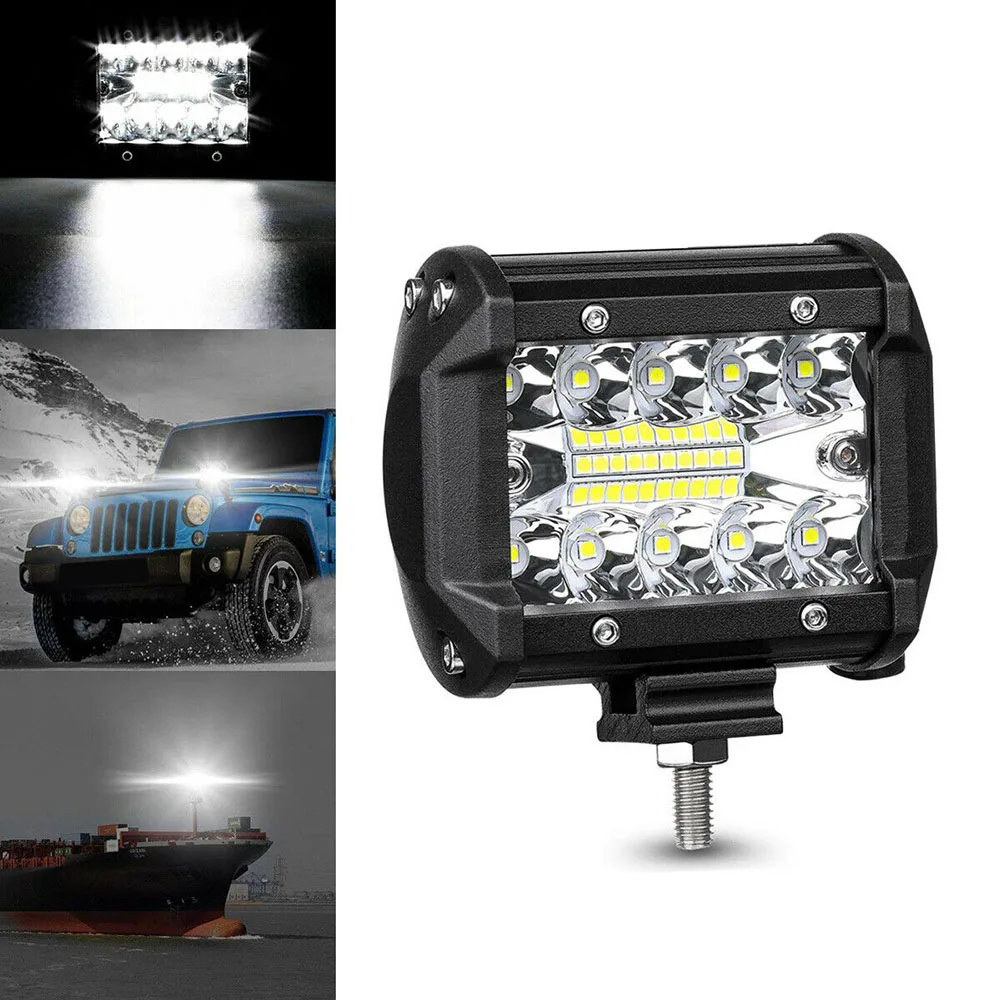 DC 10-48V 60W 6000K автомобиль внедорожник лодка погрузчик ATV 20 светодиодный рабочий Точечный светильник внедорожный противотуманный фонарь светодиодный рабочий светильник