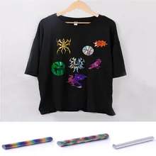 SUNICE торжество DIY платье голографическая теплопередача виниловая Железная Ткань дизайн футболка украшения 50 см X 150 см