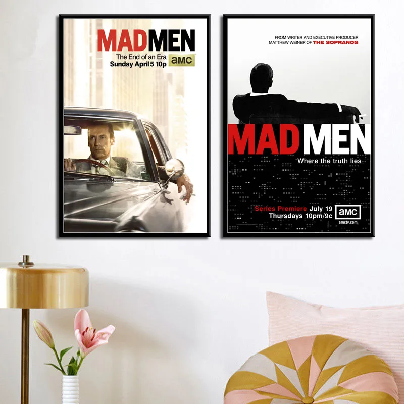 Mad Men Hot TV Series показ художественная живопись Шелковый Холст постер настенный
