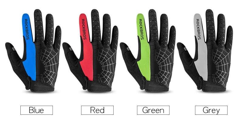 ROCKBROS Cycling Gloves Touch Screen GEL Bike Gloves Sport MTB Road Full Finger Hafl Finger Bicycle Gloves Men Guantes Ciclismo