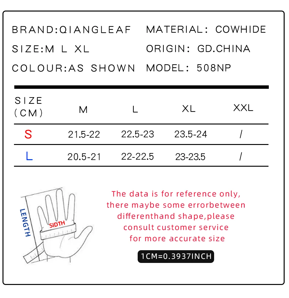 QIANGLEAF 3pcs New Yellow Work Drivers Gloves Gardening Household Work Cowhide Leather Safety Working Glove Men&Women 130NP