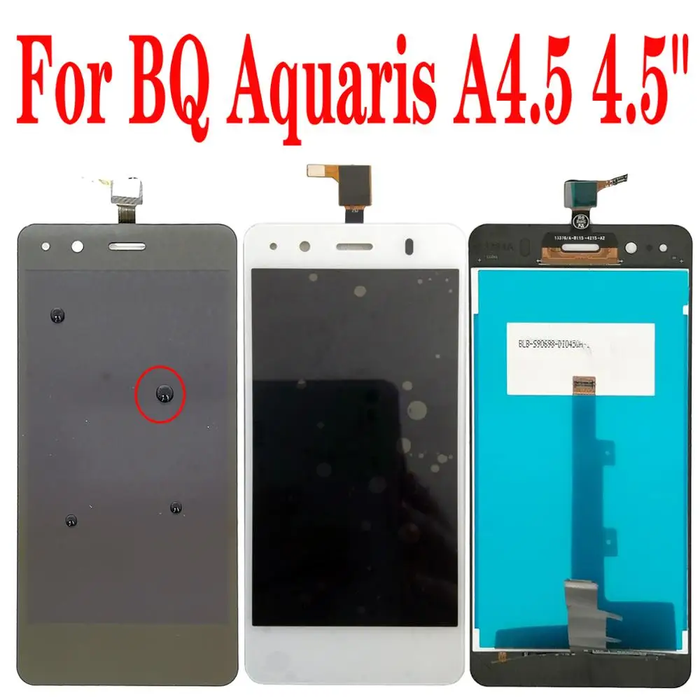 

100% Original New 4.5" For BQ Aquaris A4.5 LCD Display Touch Screen Digitizer