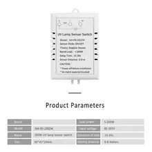 

UV disinfection lamp sensor switch Microwave induction module People come lights out 220V 50-60Hz