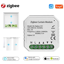 Tuya ZigBee 3.0 Tuya Smart Life Curtain Switch Module for Roller Shutter Blind Motor for Alexa Google Home App Control DIY Tool