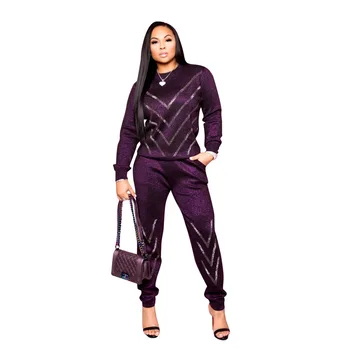 

New Rhinestone Two-piece Jumpsuit with Pockets In Spring 2020