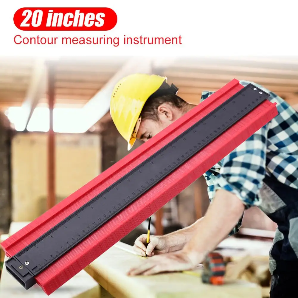  5/6/10//20inch Irregular Shaper Profile Ruler Gauge Duplicator Contour Scale Template Curvature Sca