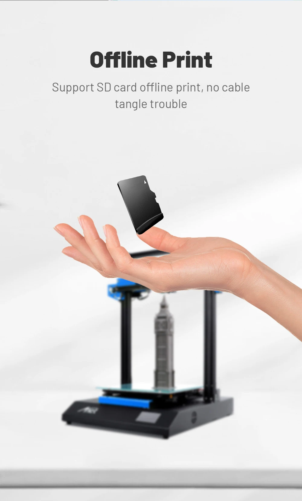 Anet ET5X 3D Printer Touch Screen Filament Detection Auto Leveling