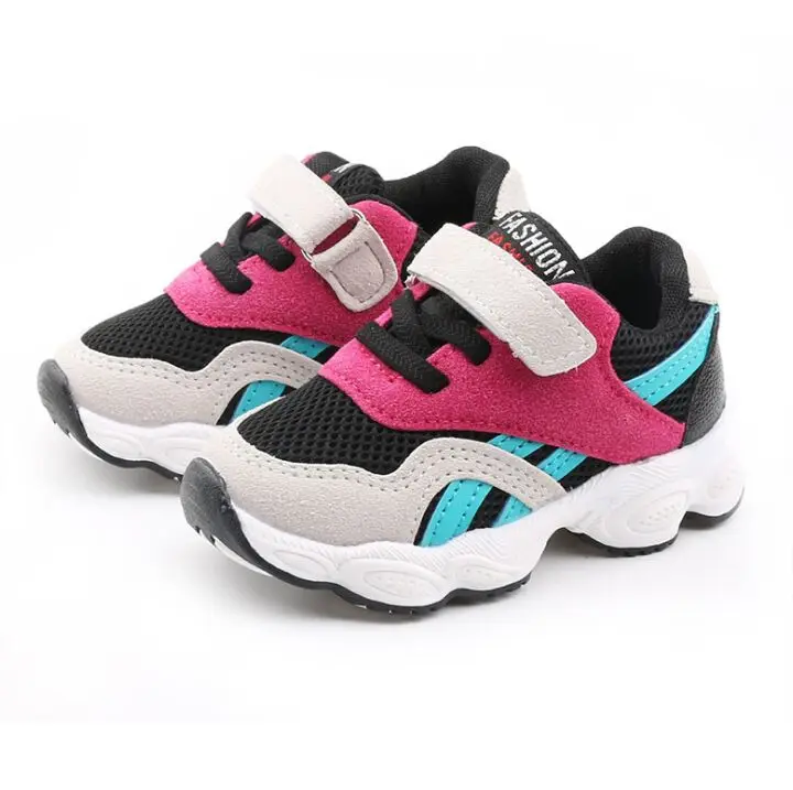 

2019 spring and autumn children's shoes girls mesh shoes boys running shoes baby breathable sports shoes