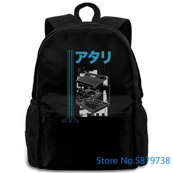 

ATARI SCHEMATIC MENS SMALL TO New Print Letters women men backpack laptop travel school adult student