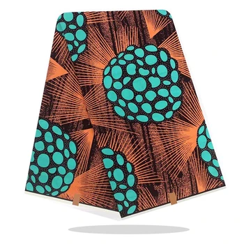 

High Quality Ankara Fabric Cotton 100%Breathable Sewing Material For Dress By The Yards Real African Wax Prints Fabric RV09-29