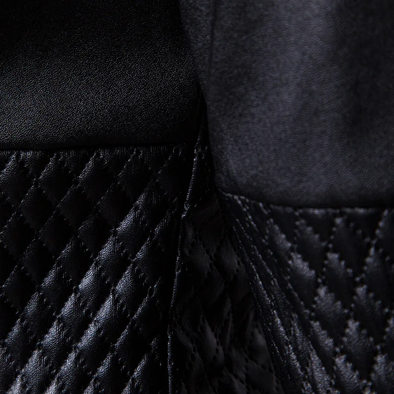Shenrun для мужчин PU Блейзер кожаная куртка новая мода осень зима костюм куртки Черный Молодежный повседневные блейзеры тонкий вверх вниз части
