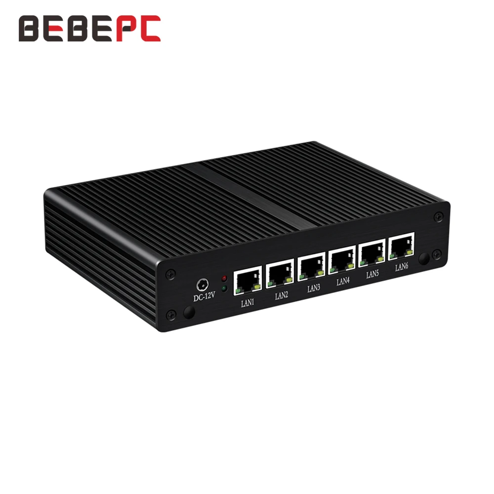 Мини ПК 6 LAN Intel Celeron 2955U брандмауэр NUC i211AT NIC 4G LTE Wi Fi 4USB HDMI без вентилятора PfSense|Мини