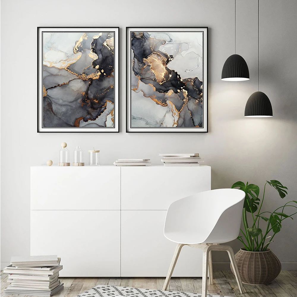 Large-Black-and-Gold-Marble-Wall-Decor-on-Gray-Abstract-Canvas-Painting-Wall-Art-Nordic-Print (3)