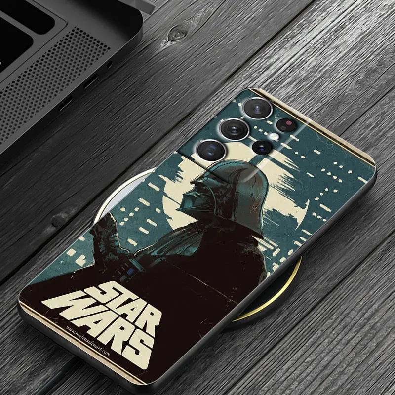 Star Wars hero battle For Samsung Galaxy S22 S21 Ultra S20 FE Lite S10 S9 S8 Plus 5G Silicone Soft Black Phone Case kawaii phone case samsung