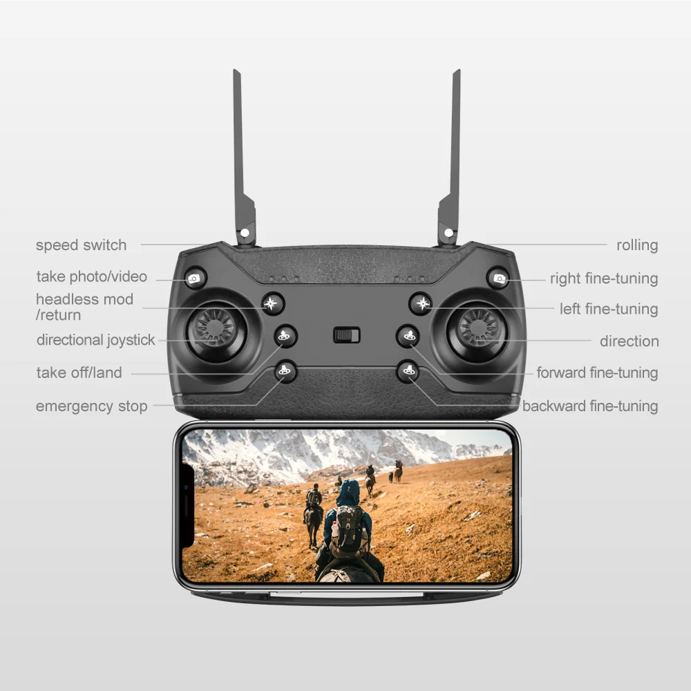 20 минут Радиоуправляемый Дрон 4K с двойной камерой Квадрокоптер Дрон 1080P wifi FPV складной оптический Квадрокоптер, Радиоуправляемый вертолет профессиональная игрушка