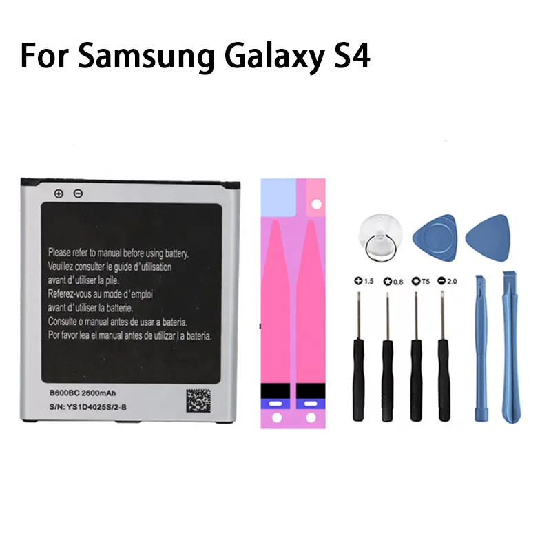 

QTDITUO Zero Cycle Battery For Samsung Galaxy S5 S6 S7 S8 S4 S3 Bateria High Capacity Batterie Replacement With Tools
