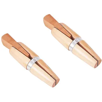 

Wooden Jewelers Ring Clamp Wood Wedge Leather Jaws Hand Tool Stone Setting Engraving Repair Jewelry Making Tool(2 Pack)