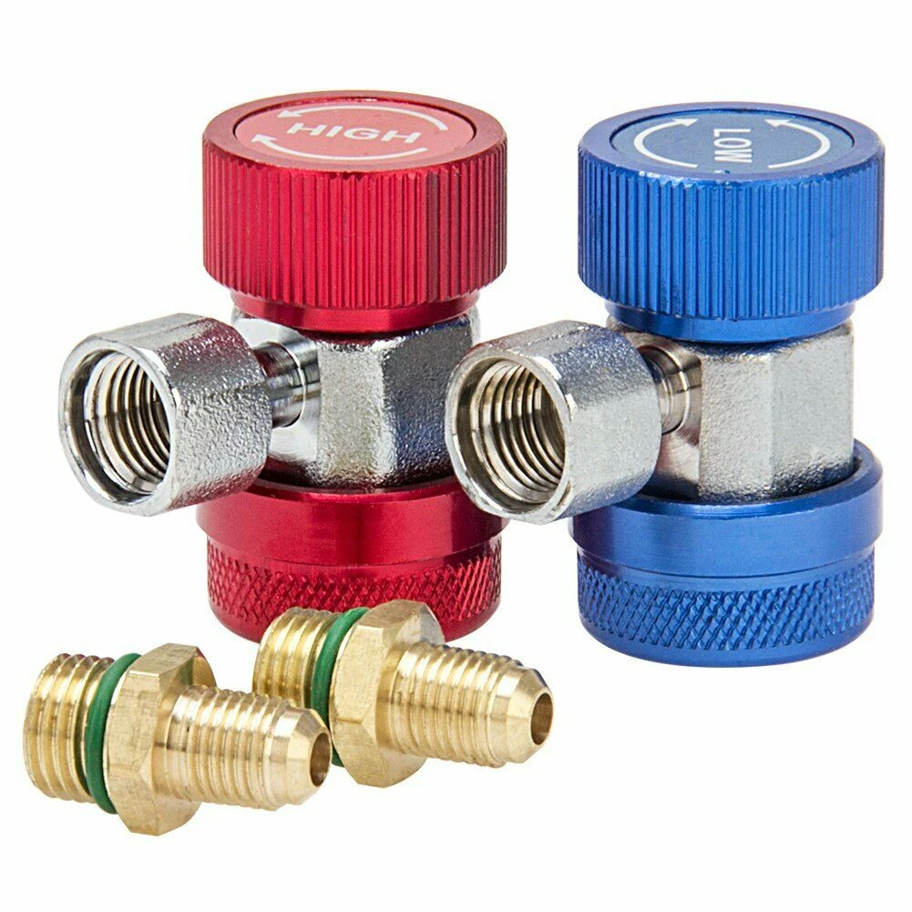 2pcs R134a Auto Quick Connector Adjustable Car Air-Conditioning Low/High Adapter 2pcs R134a Auto Quick Connector Adjustable Car Air-Conditioning Low/High Adapter