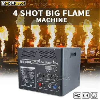 

1pcs/lot 4 Shots Big Flame Machine Spray 6 meters Stage DMX Fire Projector Fire Machine For Stage Nightclub Party Dj Show