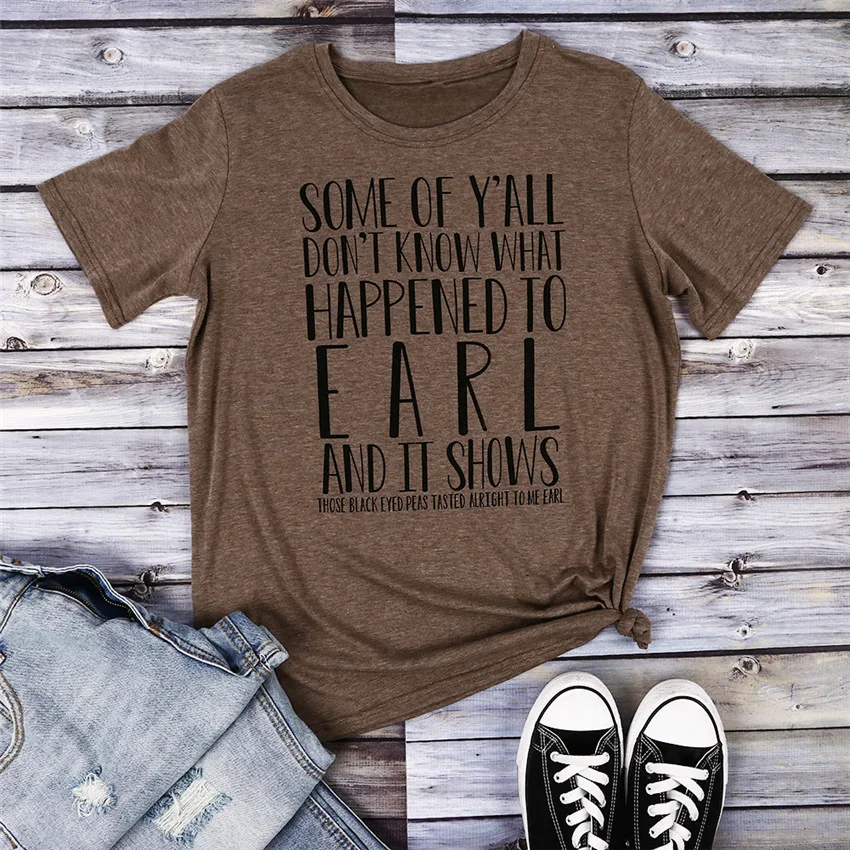 Женский Свободный Топ кофейного цвета летняя футболка с буквенным принтом camisetas