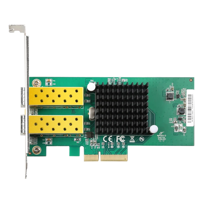 

2 Port PCI-E 4X Gigabit Network Card RJ45 Ports Lan Interface Card Card with for Intel 82576 10/100/1000Mbps