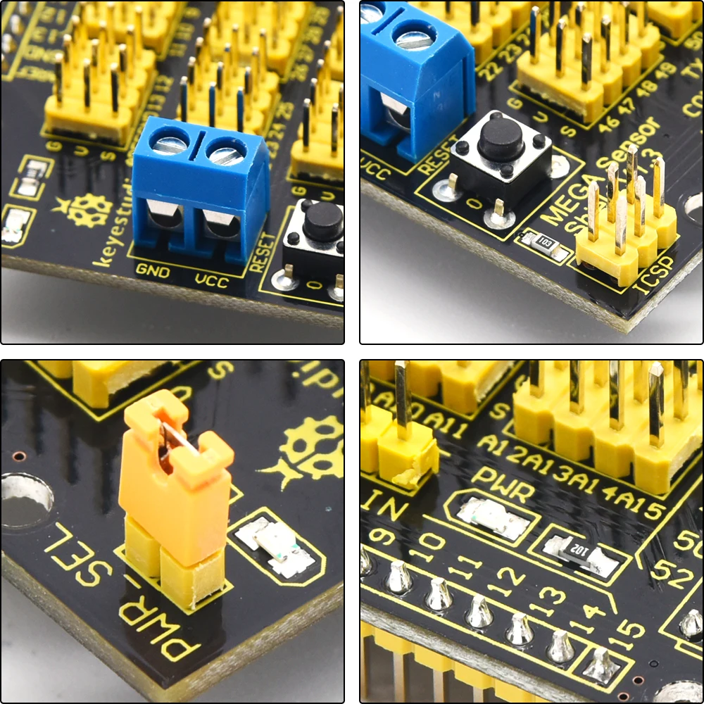 Keyestudio датчик MEGA Shield V1 Подарочная коробка для Arduino MEGA|shield for arduino|shield megashield arduino mega |