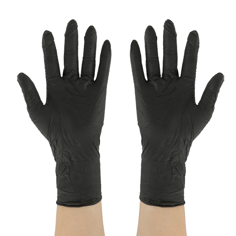 100 шт./компл. de caja guantes nitrilo XL бытовые чистящие одноразовые перчатки для механиков