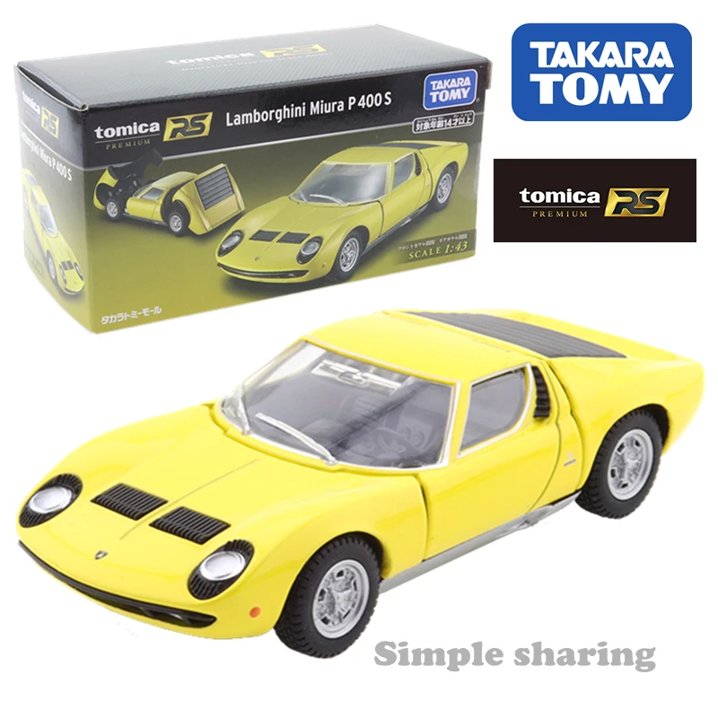 TAKARA TOMY MALL Оригинал Tomica Premium RS Lamborghini Miura P 400 S 1/43 металлическая литая под давлением