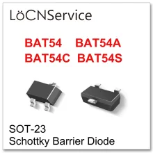 3000pcs/lot BAT54S SOT-23 SMD Schottky Barrier Double Diodes
