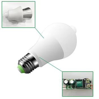 

10W Light Lamp Gardens PIR Motion Sensor Outdoor Warm Cold Light Bulb Auto Energy Saving Infrared E27