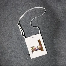 Тканевая сумка-мессенджер с изображением совы для девочек, Высококачественная полосатая сумка через плечо, сумка на плечо с вышивкой