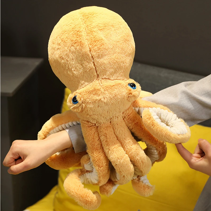イカ人形ぬいぐるみシミュレーションタコぬいぐるみソフト海洋生物ホームアクセサリーかわいい動物枕キッズ子供ギフト Stuffed Plush Animals Aliexpress