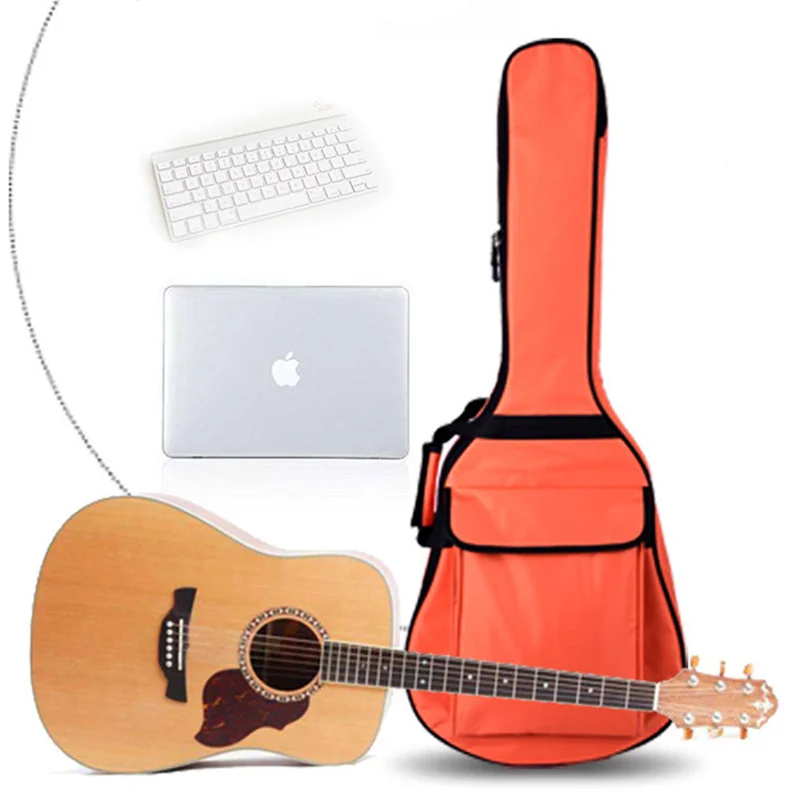 Scione Thickened Folk Acoustic Guitar Bag 36/39/41inch Classical Electric Guitar Bag Sleeve Backpack Piano Accessorie guitar bag