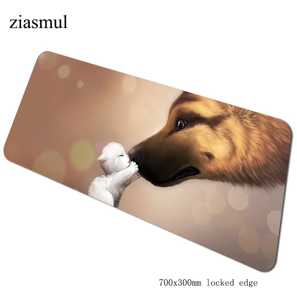Собаки padmouse с обработанным краем 70x30 см игровой коврик для мыши locrkand геймер компьютерный стол esports коврик notbook mousemate pc