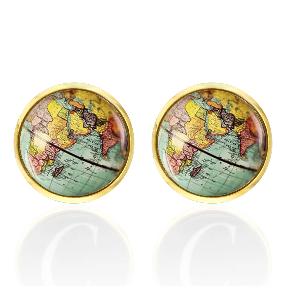 New Luxury Shirts Cuff Links for Mens Christmas Santa Claus Wedding Cufflinks Movie Magic/Gold Leaf/Crown Suit Button Jewelry