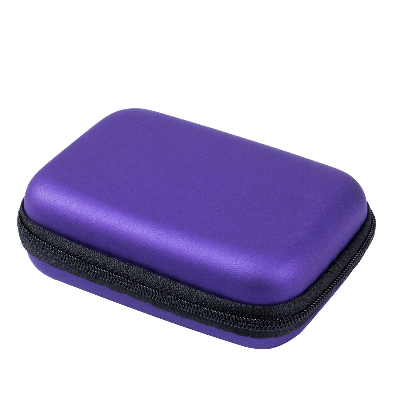 Дорожная Портативная сумка для хранения, Жесткий Чехол для наушников, Mp3, USB кабель на открытом воздухе - Цвет: Фиолетовый