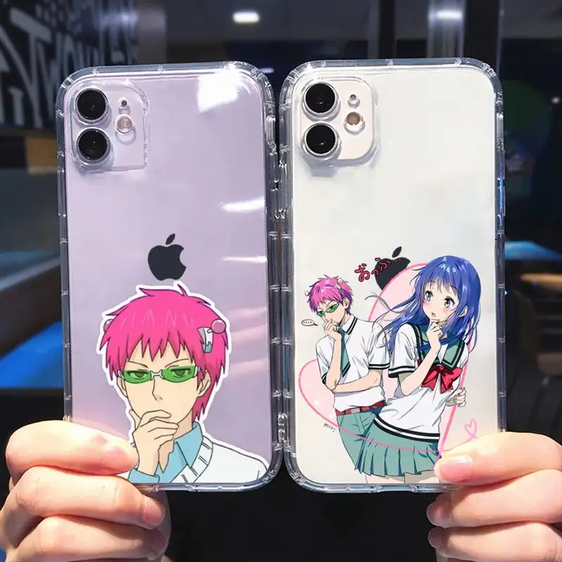 Чехол для телефона Saiki Kusuo no Psi Nan прозрачный мягкий чехол iphone 5 5s 5c se 6 6s 7 8 11 12 plus mini x