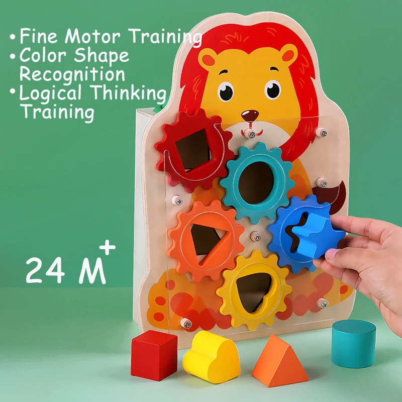 Bloco de construção do conjunto de engrenagens, Quebra-cabeças Da Criança  Forma Sorting Matching Gear Jogo, Brinquedos Montessori educativos para  crianças de 2 anos para meninas e