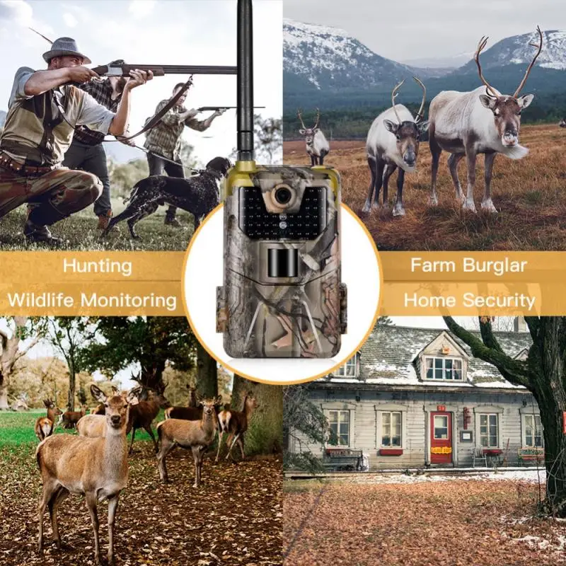US $45.50 HC900M 20MP Hunting Trail Camera Wild Animal Detector Cameras HD Waterproof Monitoring Infrared Cam Night Vision Photo Trap
