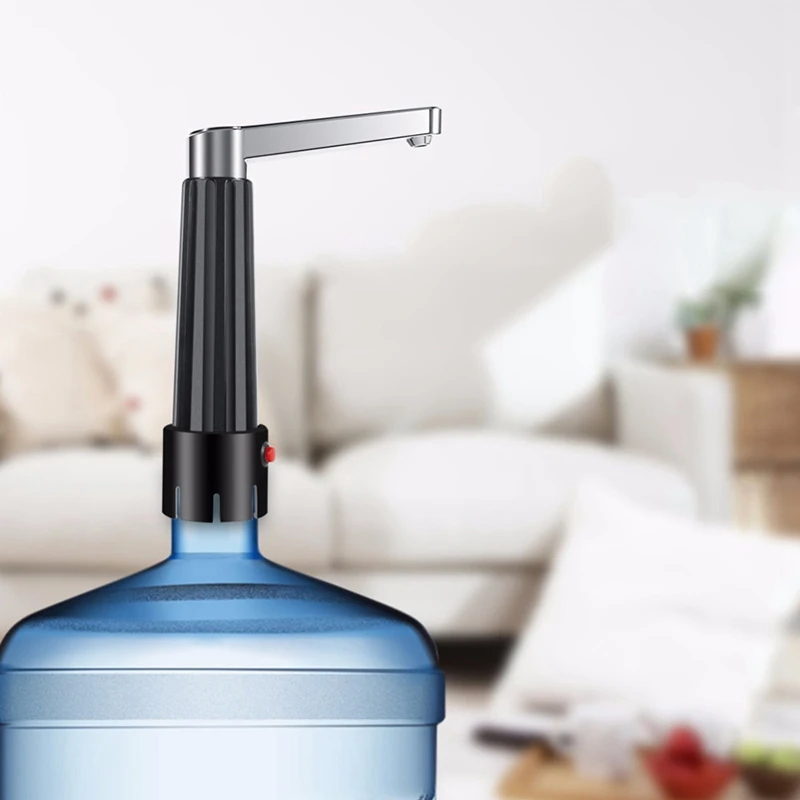 Household Electric Drinking Water Bottle Pump with Power Adapter Transparent Hose Dispenser Suction Unit Kitchen Drinkware Tools