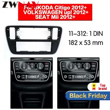 

Car DVD Player frame For 2012 Volkswagen Up/ 2013 Skoda Citigo 1DIN Matt Black Auto AC Black LHD RHD Auto Radio Multimedia NAVI