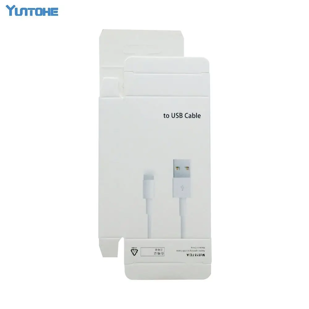 Оптовая продажа розничная упаковка коробка для 8 контактного usb кабеля шнур iPhone 7 6