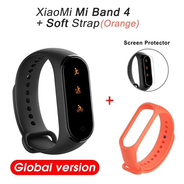 Xiaomi mi смарт-браслет 4, полноцветный экран, mi Band 4 mi 4, смарт-браслет, фитнес-браслет, Bluetooth, водонепроницаемый смарт-браслет - Цвет: Package 9